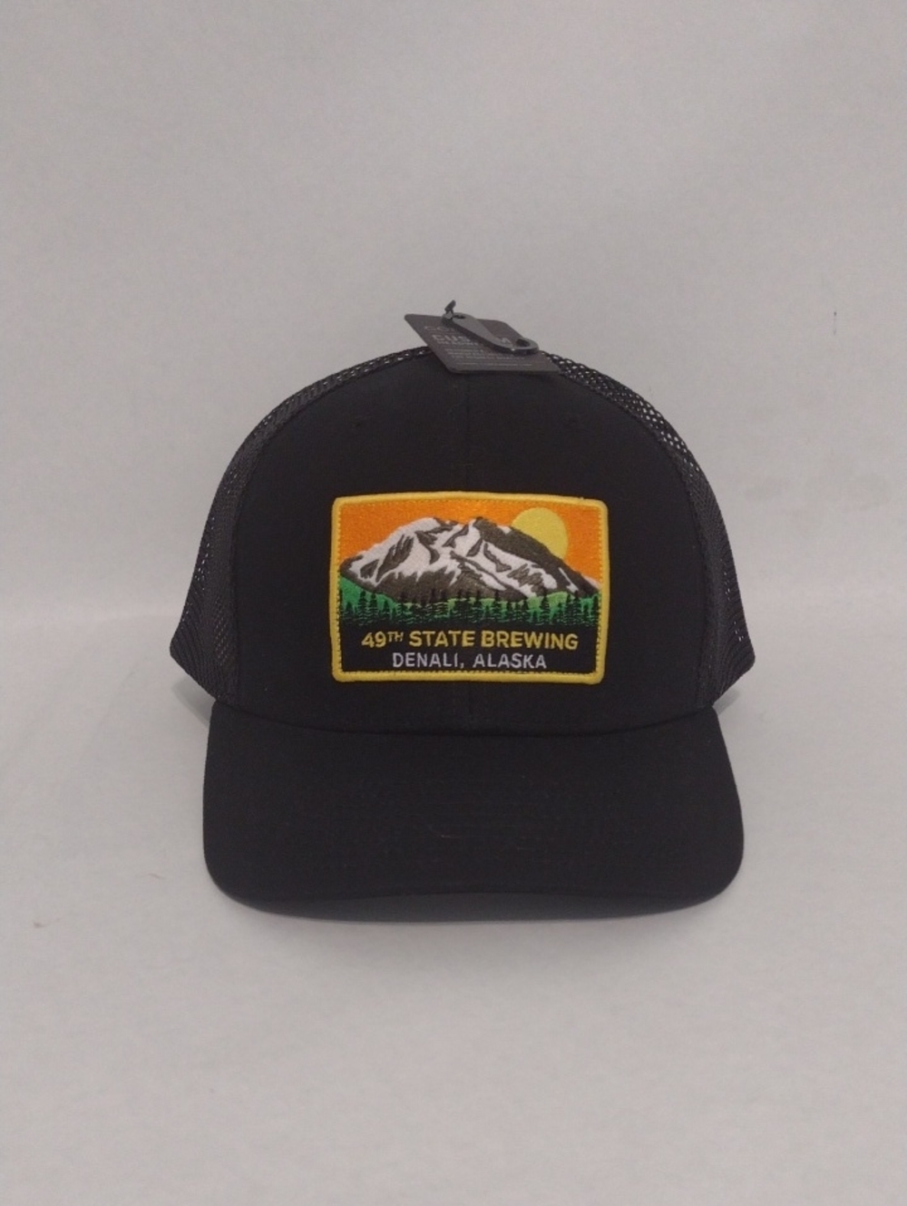 49th State Brewing Denali Black Trucker Hat (J1363)
